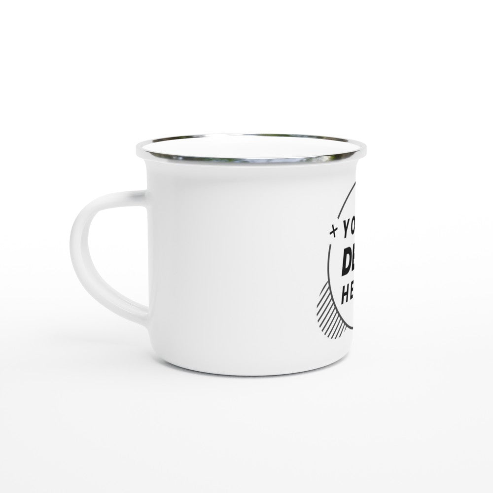 White 12oz Enamel Mug