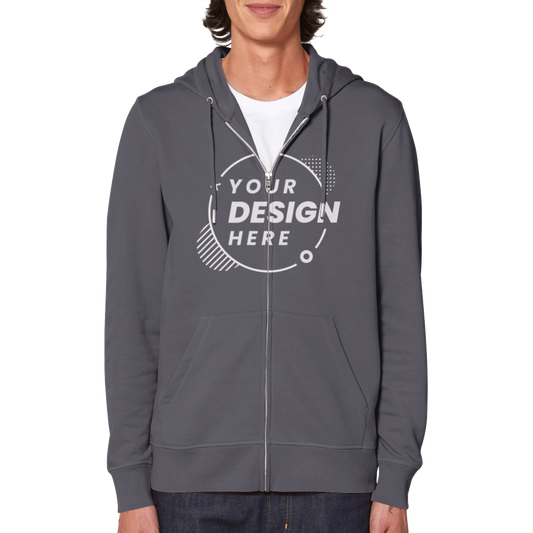 Organic Unisex Zip Hoodie