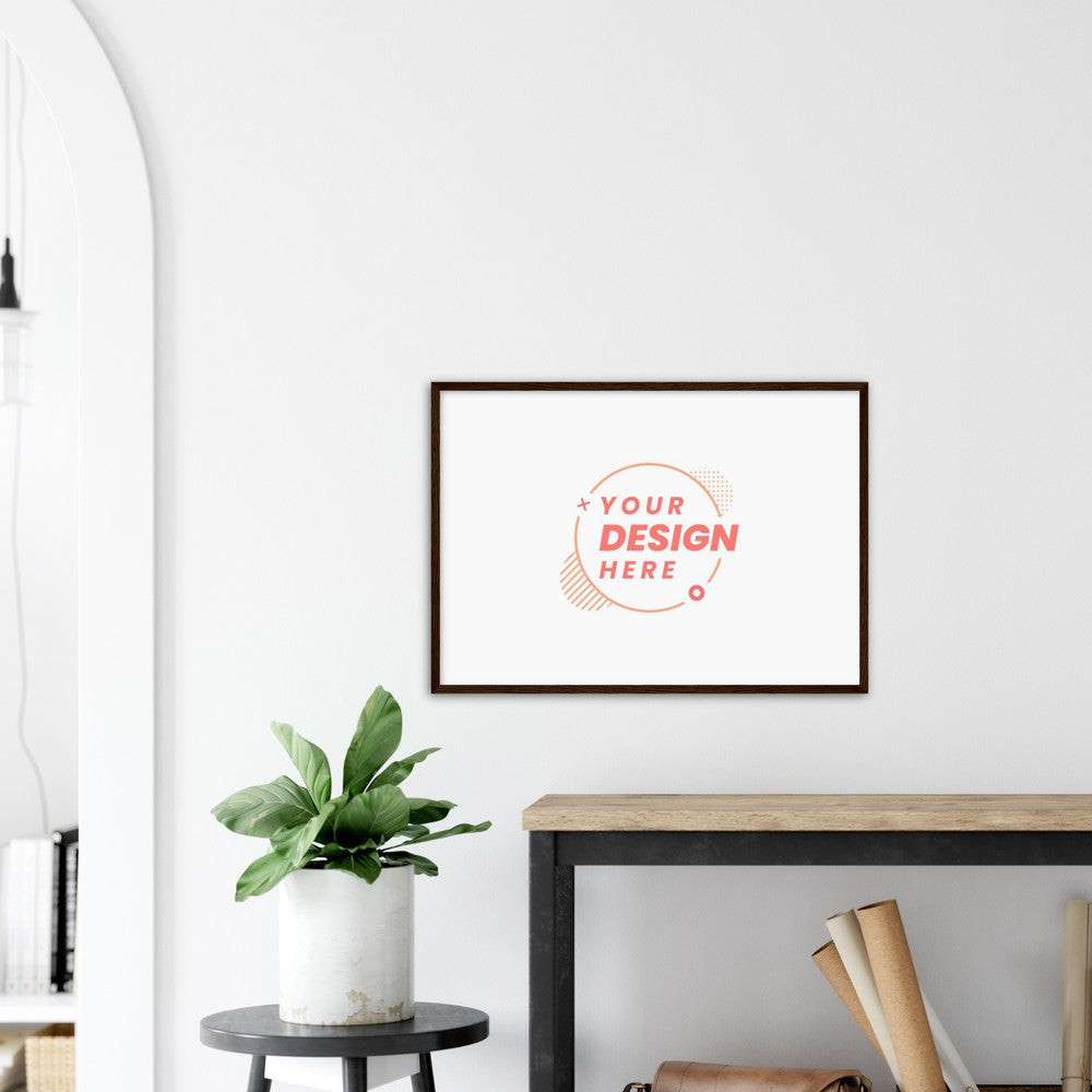 Premium Matte Paper Wooden Framed Poster