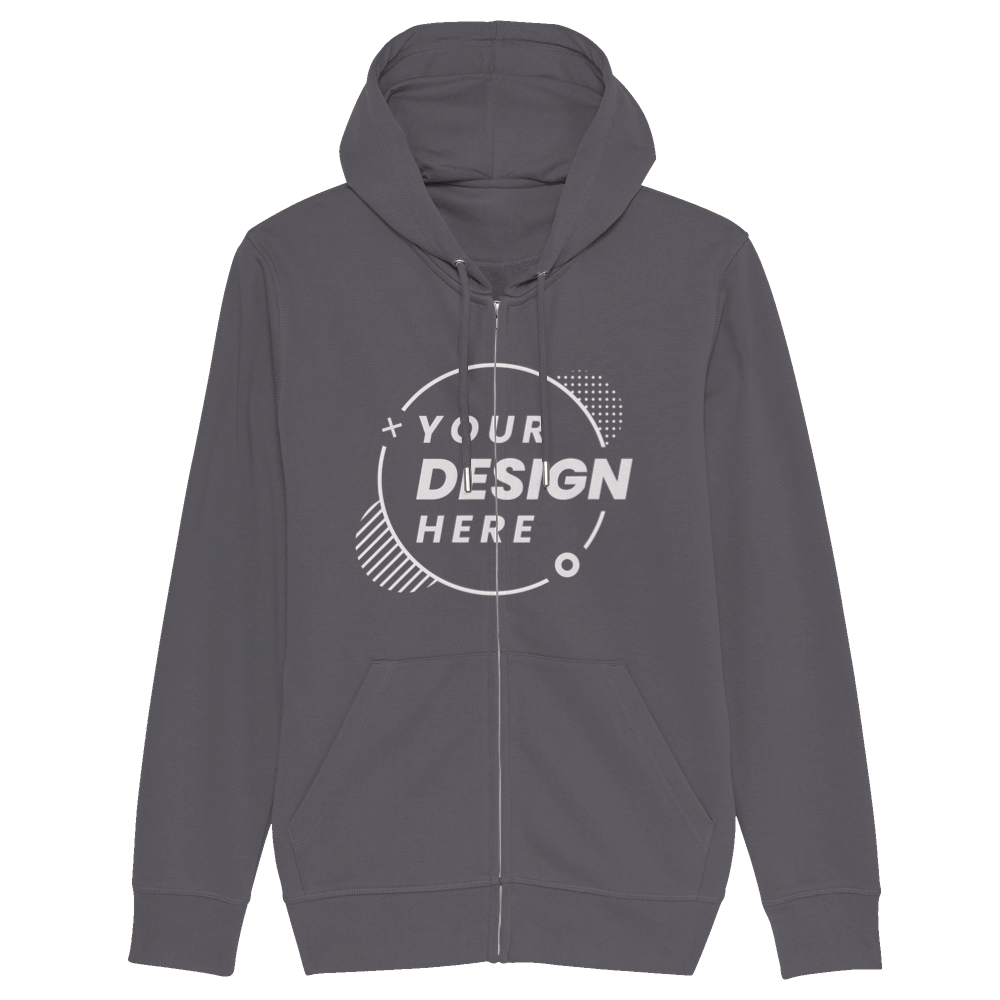 Organic Unisex Zip Hoodie