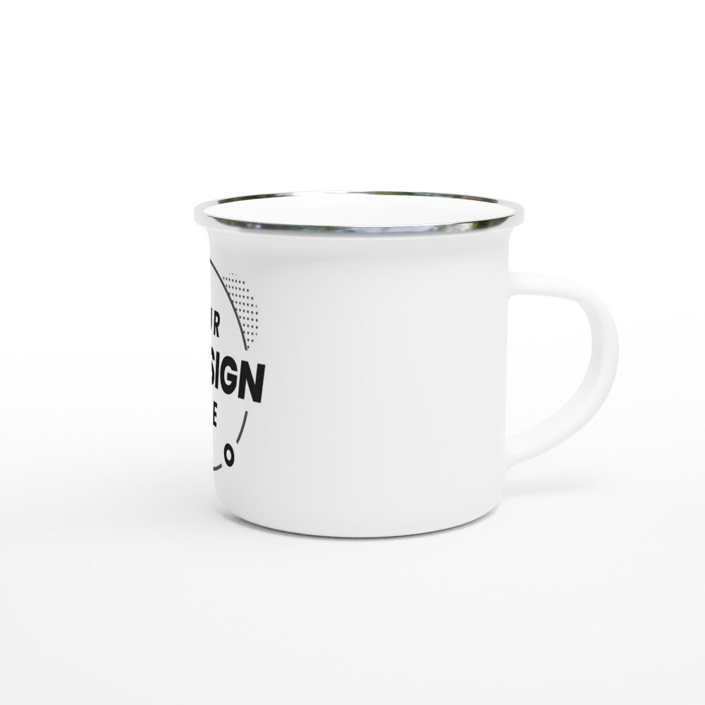 White 12oz Enamel Mug