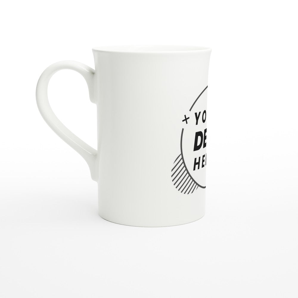 White 10oz Porcelain Slim Mug