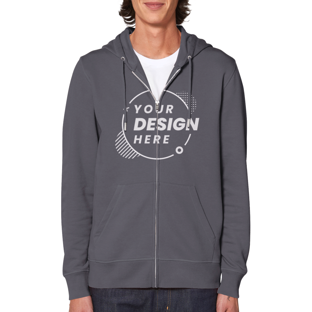 Organic Unisex Zip Hoodie