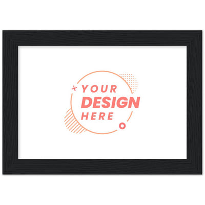 Classic Semi-Glossy Paper Wooden Framed Poster