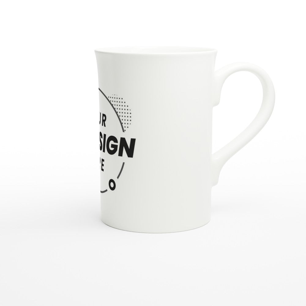 White 10oz Porcelain Slim Mug